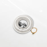 SinkRing, Bathroom Sink Drain Protector - White